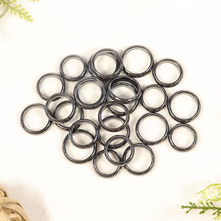 Anillos de hematites para venta al por mayor de Natures Artifacts Inc