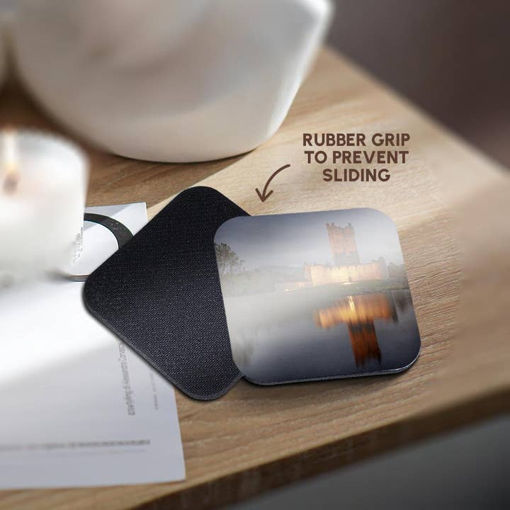 3dRose - Wholesale Coasters - 3dRose, Historic Ross Castle at dusk in Killarney NP, Ireland, Coaster10