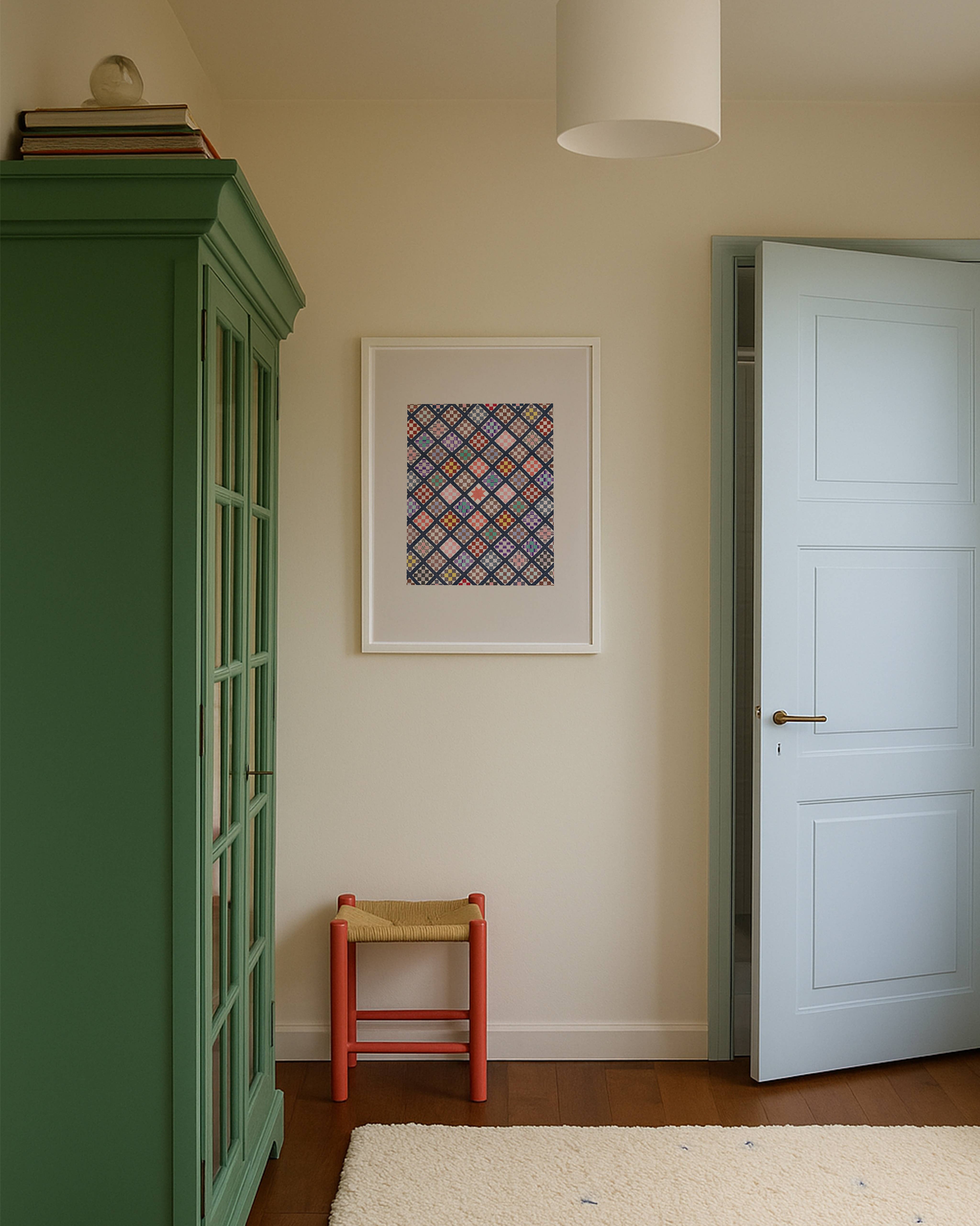 KIKIANDNIM - Wholesale Art Print - Vintage Quilt Textile Wall Art Print2