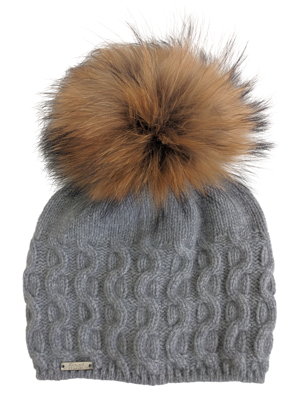 Frost Hats – Gorro - Mulher por atacado – Gorro de Malha de Cabo 50% Caxemira 50% Merino c/ Pom Pom de Pêlo Removível4