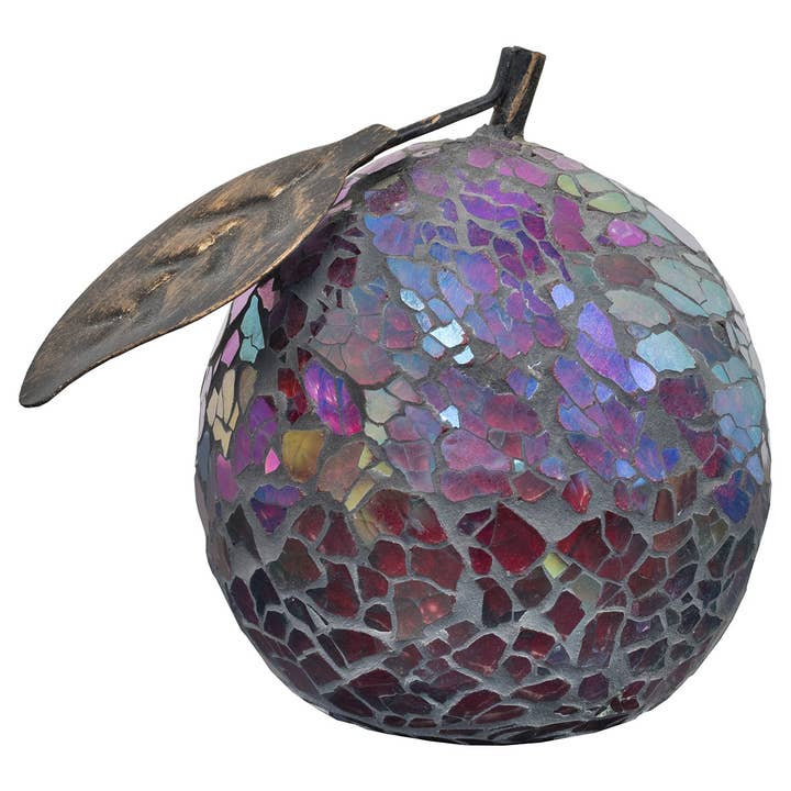 Mosaic Glass Orange - Set of 6 - Red for wholesale by Febland