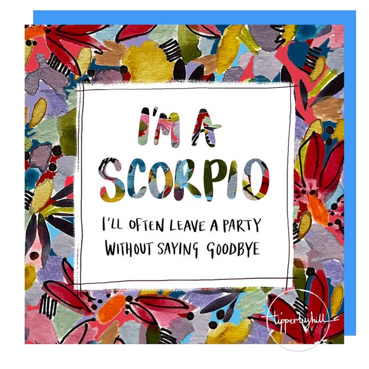 Zodiac card, Scorpio for wholesale by Tipperleyhill