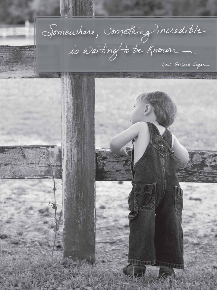 365C: Somewhere, Something Incredible Is Waiting to Be Known. - Carl Edward Sagan for wholesale by Bonair Daydreams