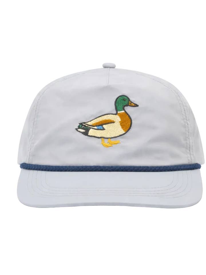 Mallard Duck Rope Cap, Stone Grey for wholesale by Lischka Brothers