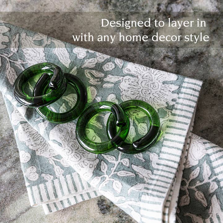 over&back - Wholesale Napkin Ring - Glass Napkin Rings – Hosting Essential – Set of 419