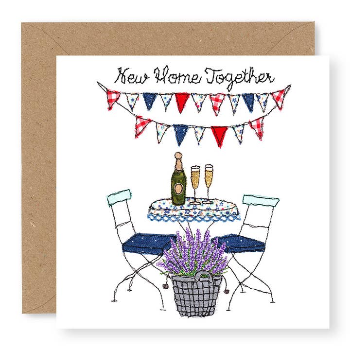 New Home Prosecco for wholesale by Jane Buurman Handmade (Greetings Cards)