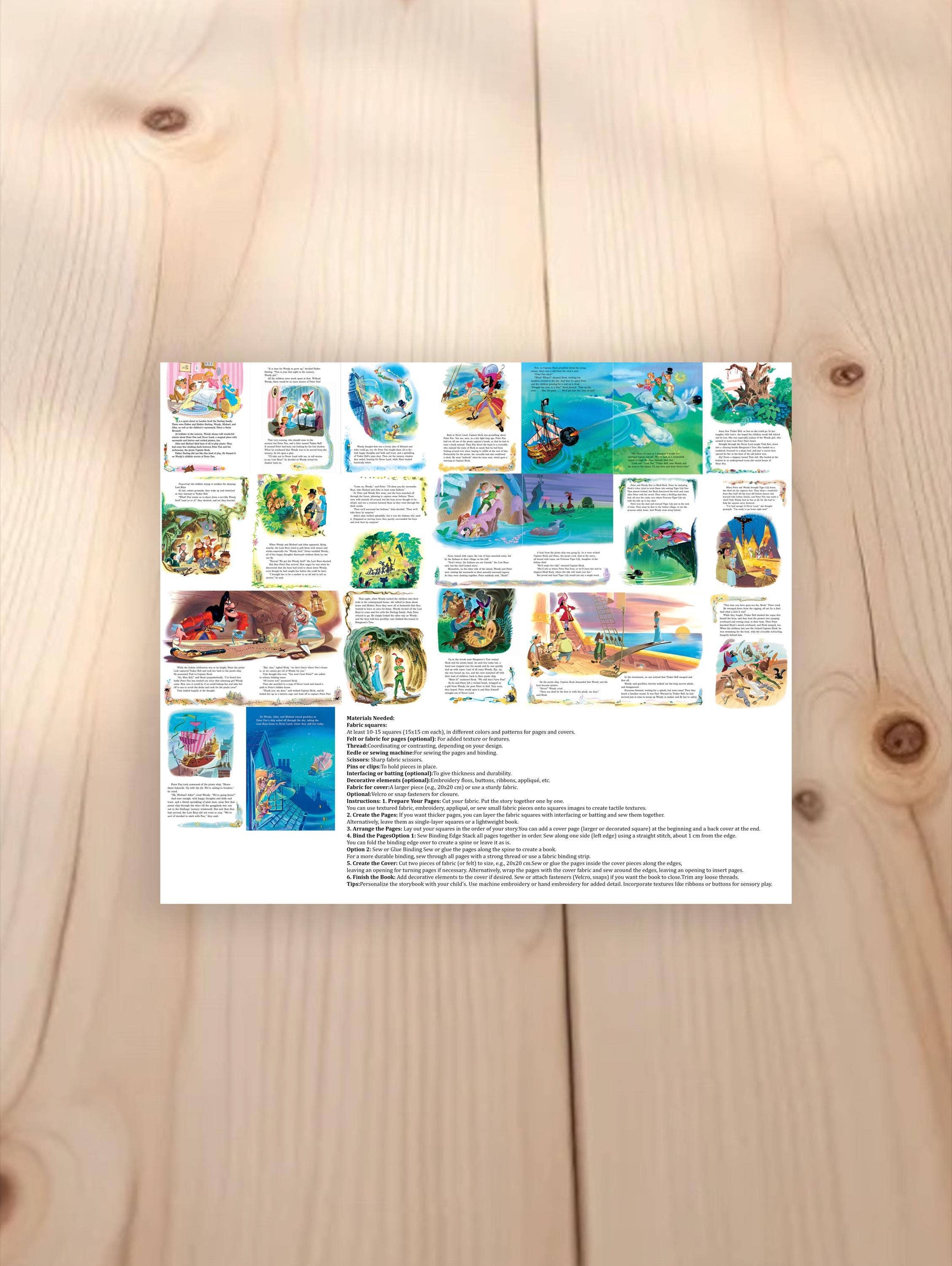 La Escaramuza - Wholesale Crafts, Hobbies & DIY - DIY Fabric Peter Pan Book Panel | Toddler Quiet Book3