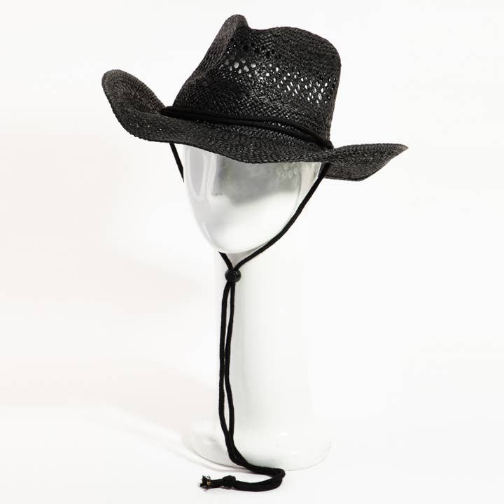 Collections by Fame Accessories - Wholesale Cowboy Hat - Women's - Straw Weave Fashion Western Cowboy Hat7