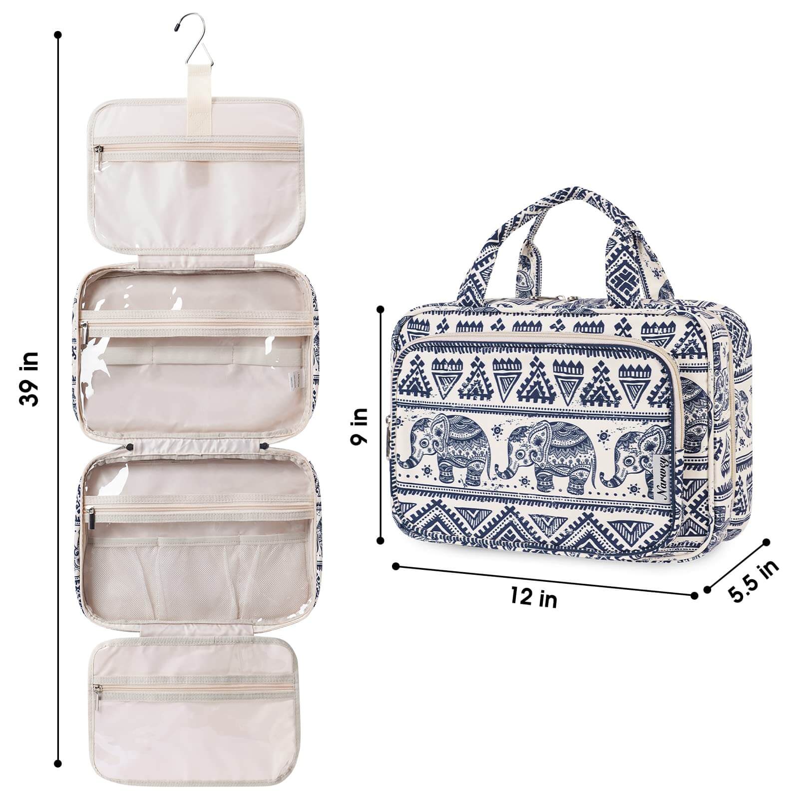 wandf - Wholesale Toiletry Bag - Women's - Large Capacity Waterproof Hanging Toiletry Bag Travel Bag42