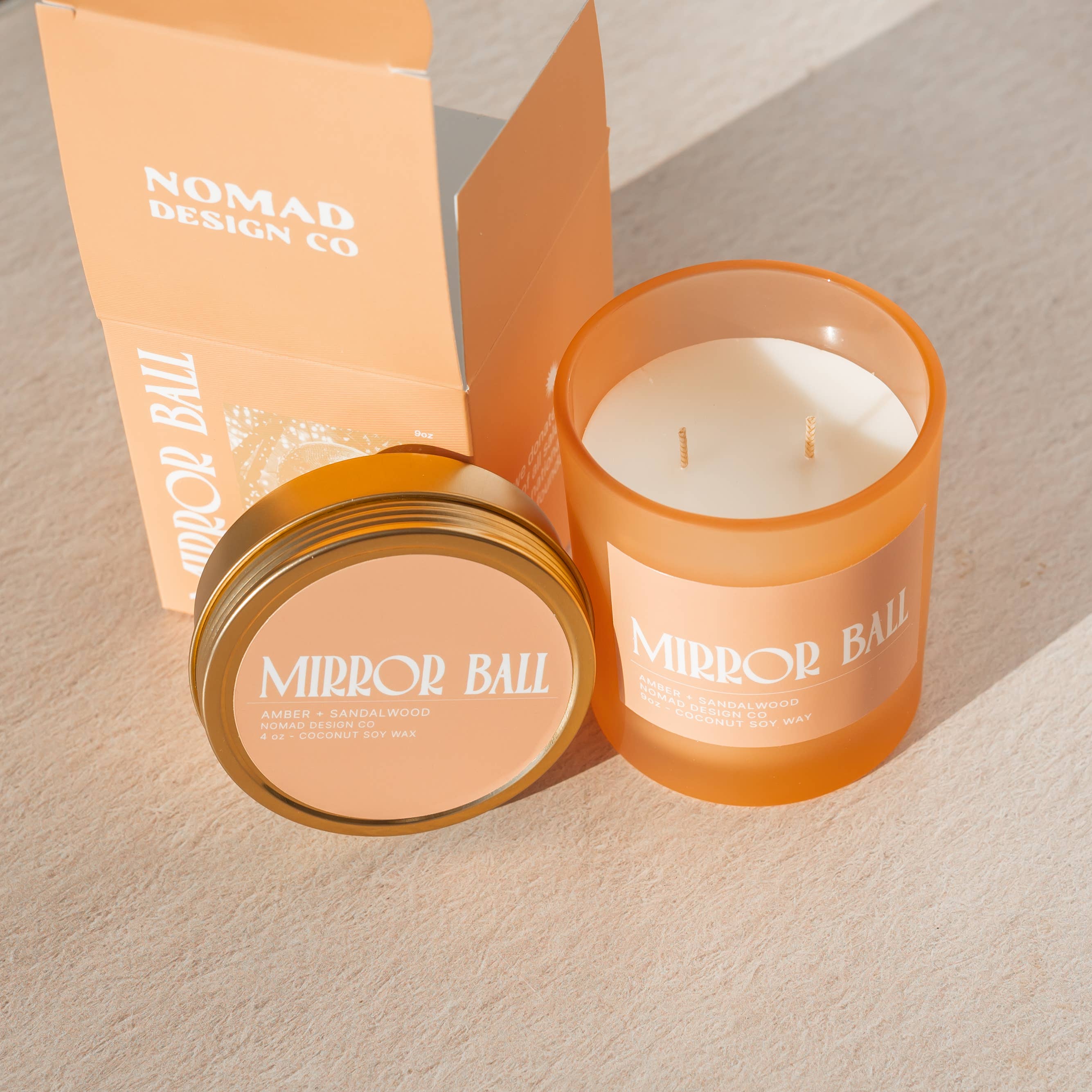 Nomad Design Co - Wholesale Jar/Filled Candle - Mirror Ball Candle1