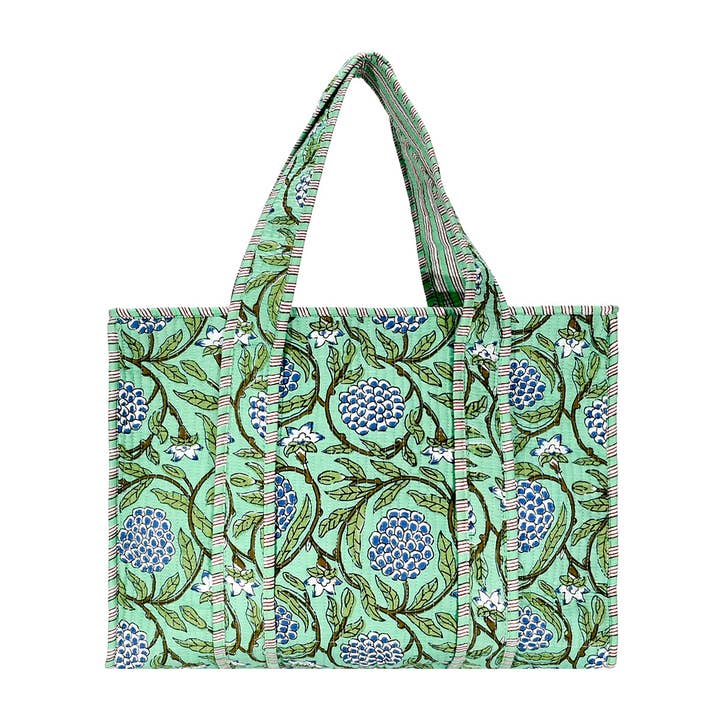 BNB Crafts Inc. - Wholesale Tote Bag - Women's - Cotton Block Print Tote Bag- Small & Large