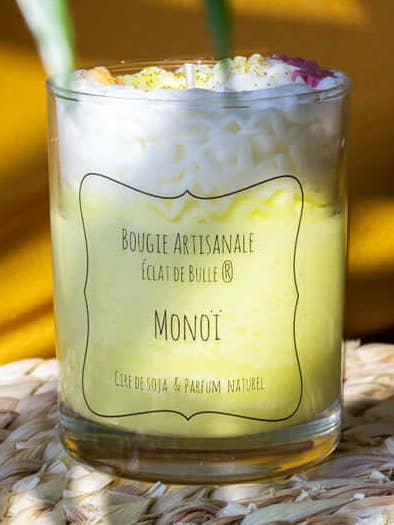 Bougie chantilly parfumée pour la vente par Éclat de bulle
