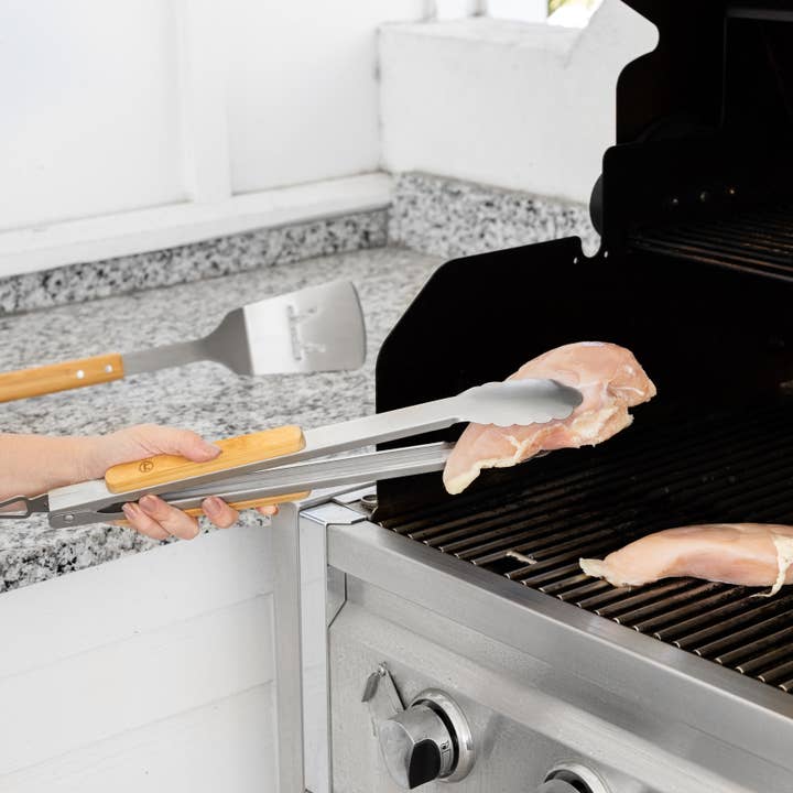 Fox Run Brands – wholesale Outdoor grill tools – Outset Stainless Steel Grill Tool Set, 2.5" x 8" x 19.75"4