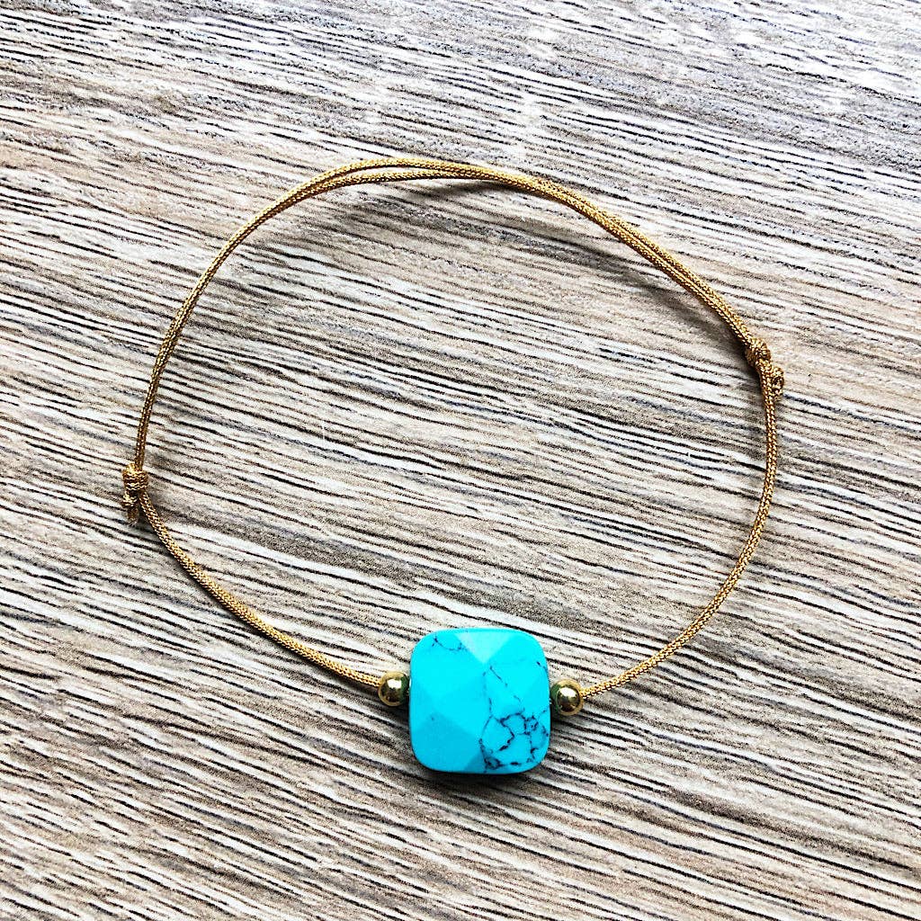 YSIE – Großhandel Perlenarmband – Mia quadratisches Natursteinarmband3