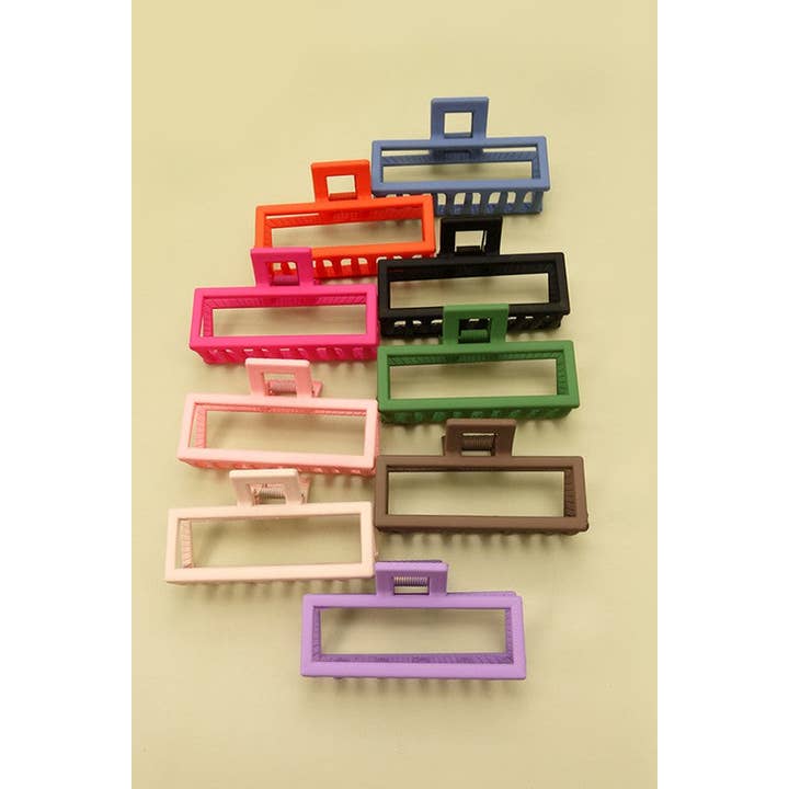 JOSSLYN by wall to wall - Wholesale Hair Clip - Women's - LARGE BIG BOLD OPEN HAIR CLAW CLIP | 40H4082