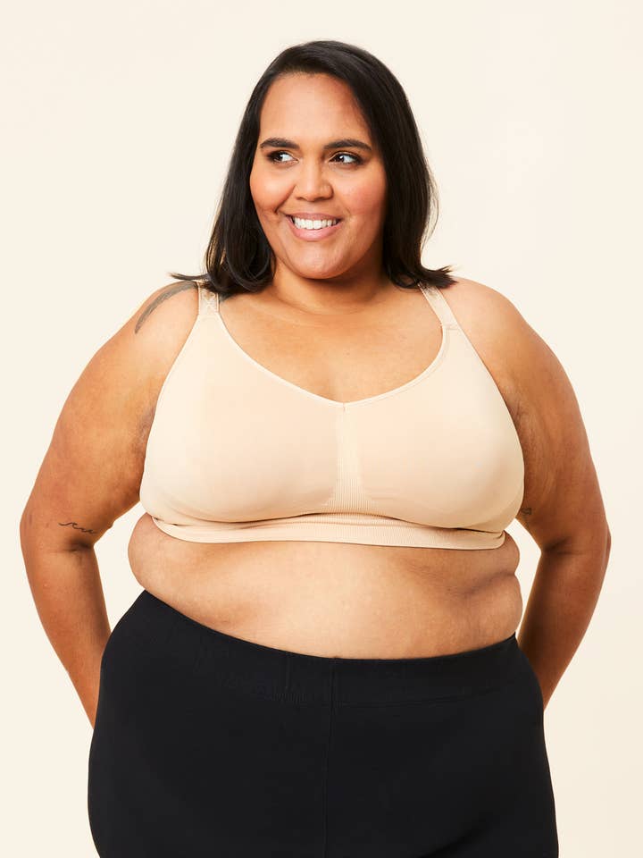 Sugar Candy Basic Seamless Wire Free Bralette - Beige for wholesale on Faire20