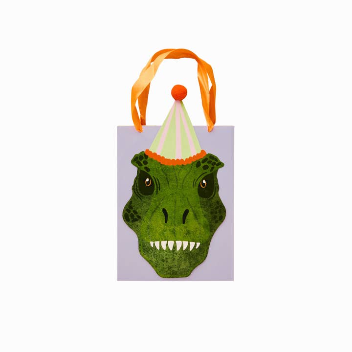 Hootyballoo by Club Green – Saco/caixa para lembranças por atacado – Sacos de Festa de Dinossauro - Pack de 5