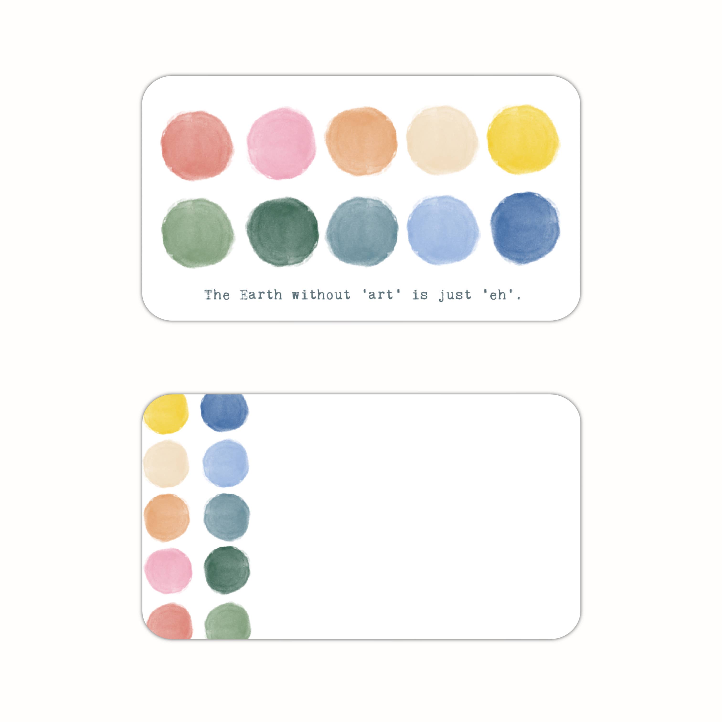 Biscotti Designs - Wholesale Stationery/Notecard Set - Earth Without Art - Itty Bitty 20 Mini Card Set2