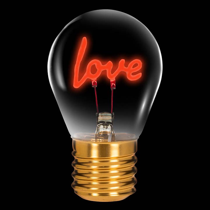 Abbott - Wholesale Accent/Desk Lamp - Love Collection Neon LED Lightbulb-4.5"H6