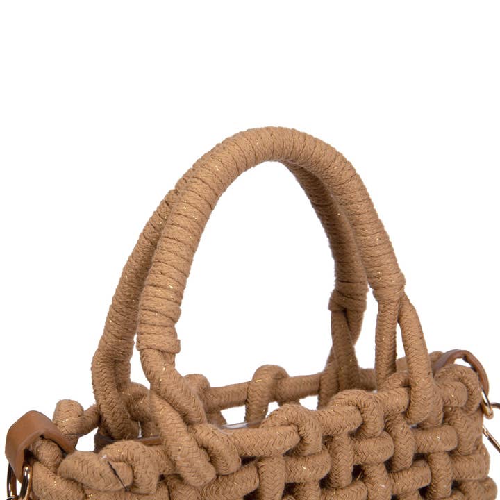 SWEET MAGIC MODA Y COMPLEMENTOS - Wholesale Satchel - Women's - COTTON WOVEN SHOULDER BAG WITH INNER LINING5