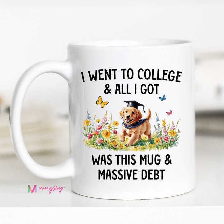 Mugsby - Wholesale Coffee Mug - I Went To College Coffee Mug, Funny Graduation Mug