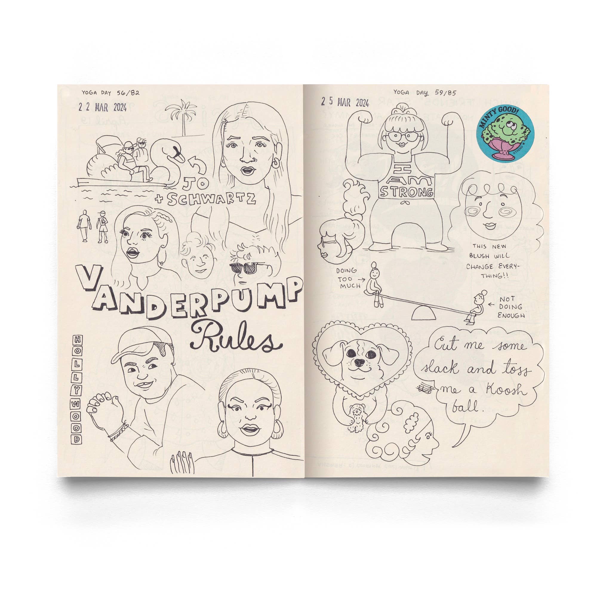 Sio Gallagher – Großhandel Auslagebuch – Pad-Tageskalender-Zeichnungen Zine Bd. 14