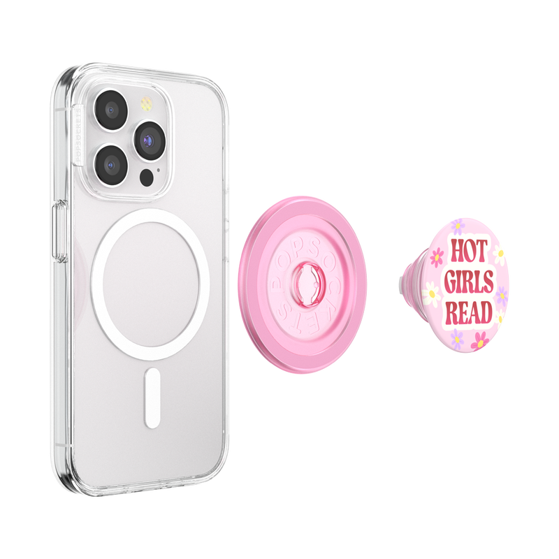 PopSockets - Wholesale Phone Grip - PopSockets MagSafe Phone Grip - Hot Girls Read Pink6