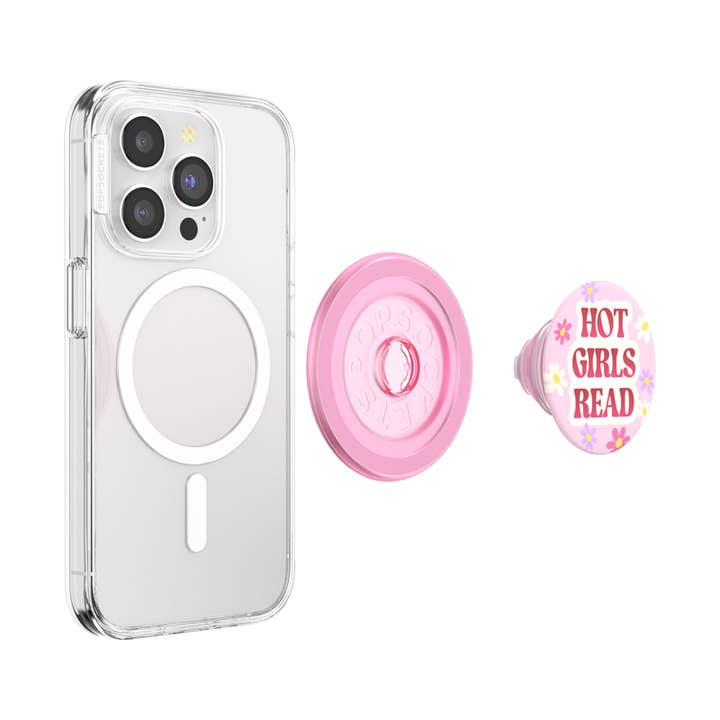 PopSockets - Wholesale Phone Grip - PopSockets MagSafe Phone Grip - Hot Girls Read Pink6