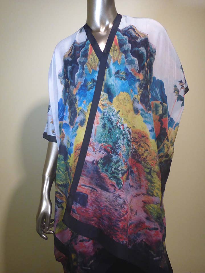 Cocoon House LLC - Wholesale Kimono - Women's - Fine Day Silk Long Kimono Jacket