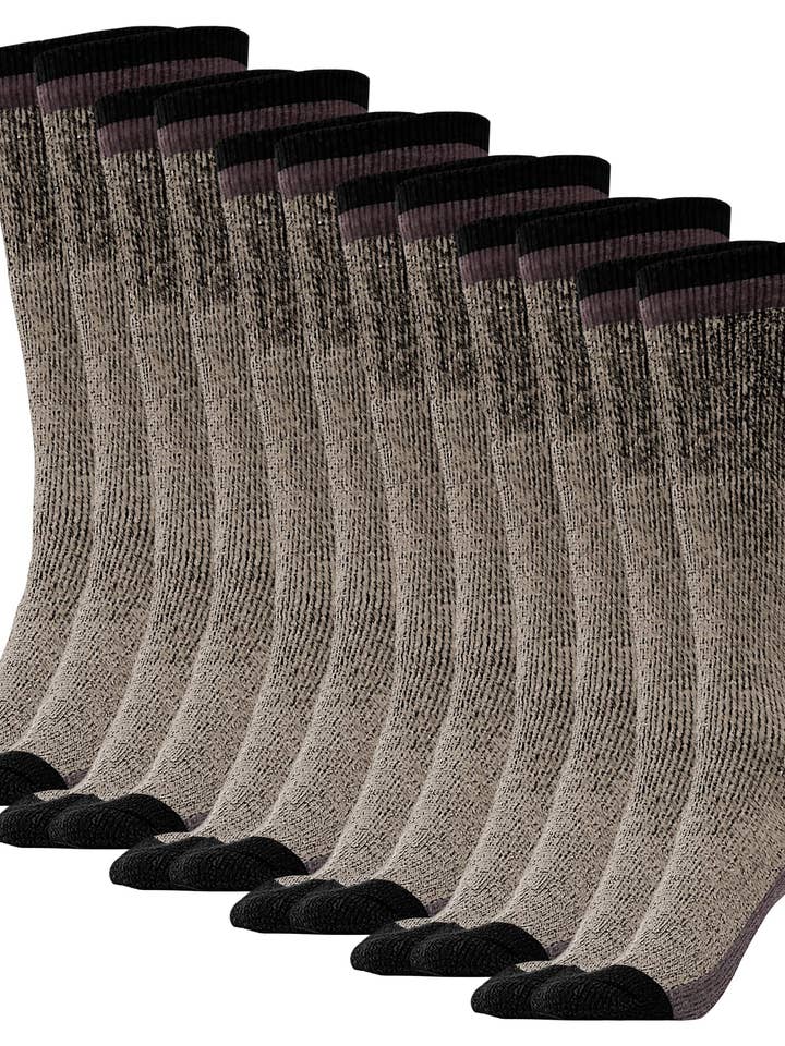 6 Pairs of Men's & Women's Merino Wool Hiking Boot Socks for wholesale by I-Wear Brands