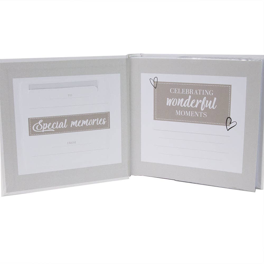 Happy Homewares – wholesale Photo album – Modern Special Memories Photo Album with Gold Foil Text - Holds 80 4x6 Pictures3