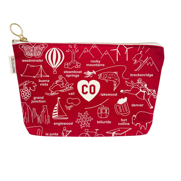 Maptote - Wholesale Pouch - Women's - Colorado Zipped Pouch