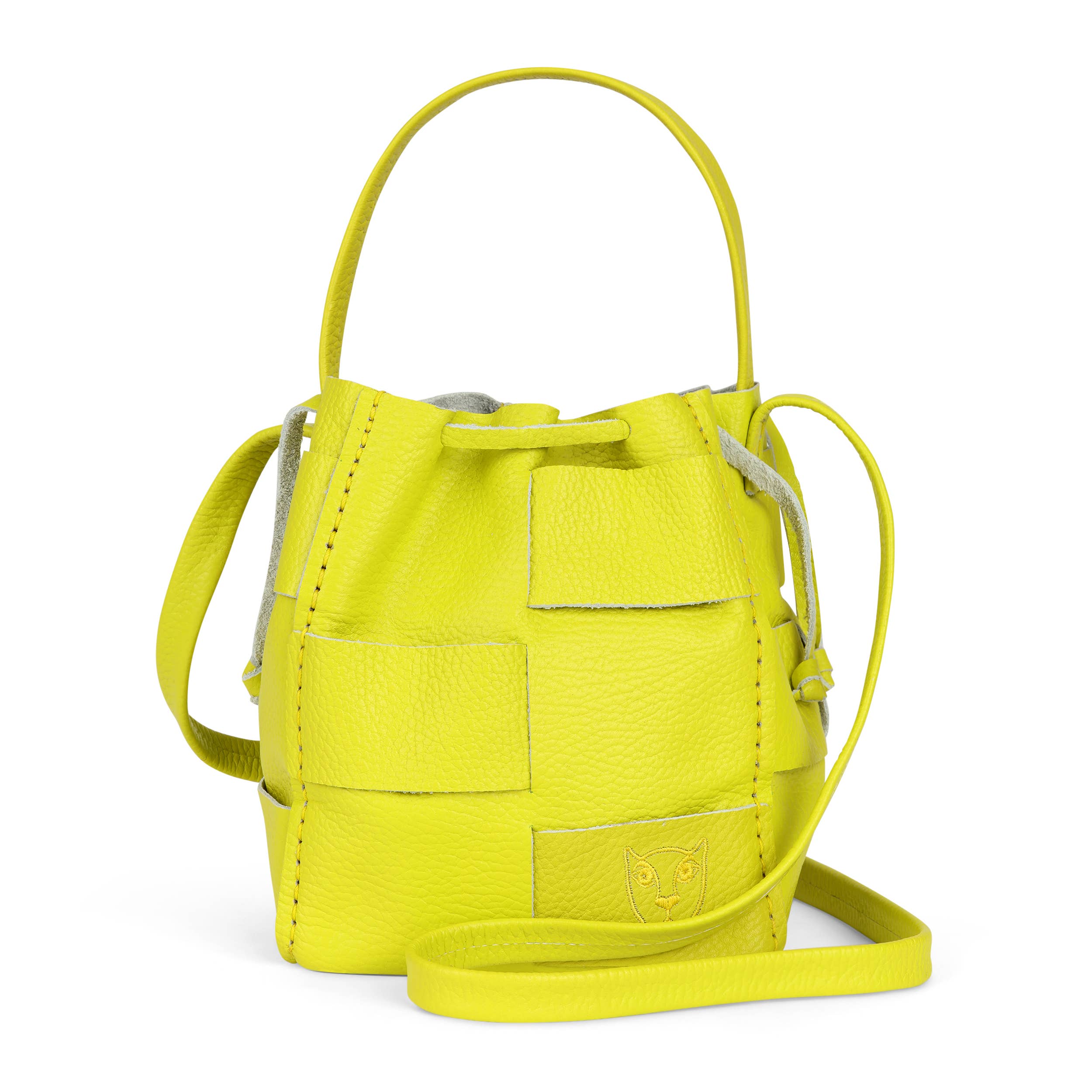 LOLA Y TULA - Wholesale Crossbody Bag - Women's - BELLA BUCKET BAG // HIGHLIGHTER YELLOW0