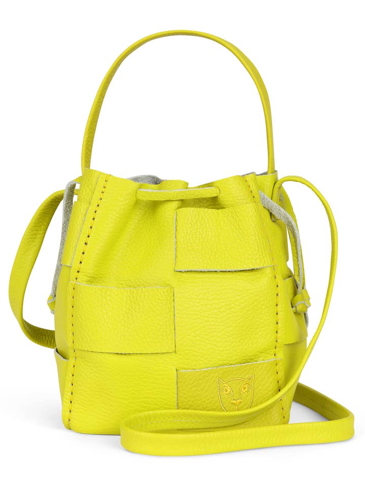 BELLA SPANDTASKE//HIGHLIGHTER GUL for engroshandel hos LOLA Y TULA