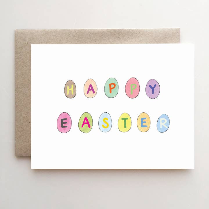 Happy Easter Eggs Chocolate Card for wholesale by A v E H d e s i g n s