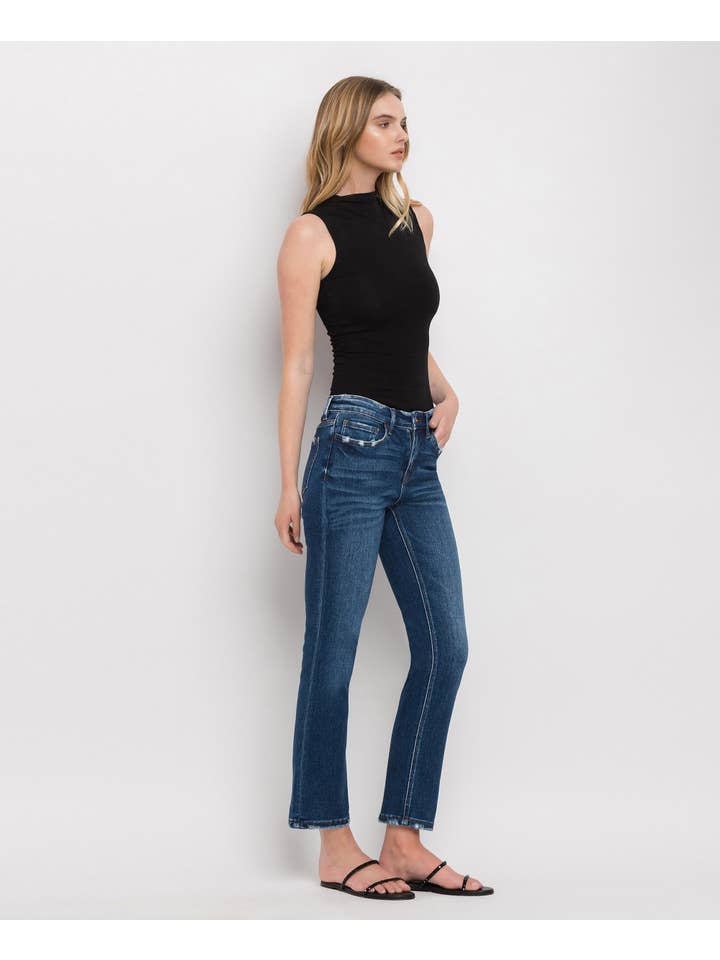 WAX PLANT MID RISE ANKLE SLIM STRAIGHT JEANS F4999 for wholesale on Faire