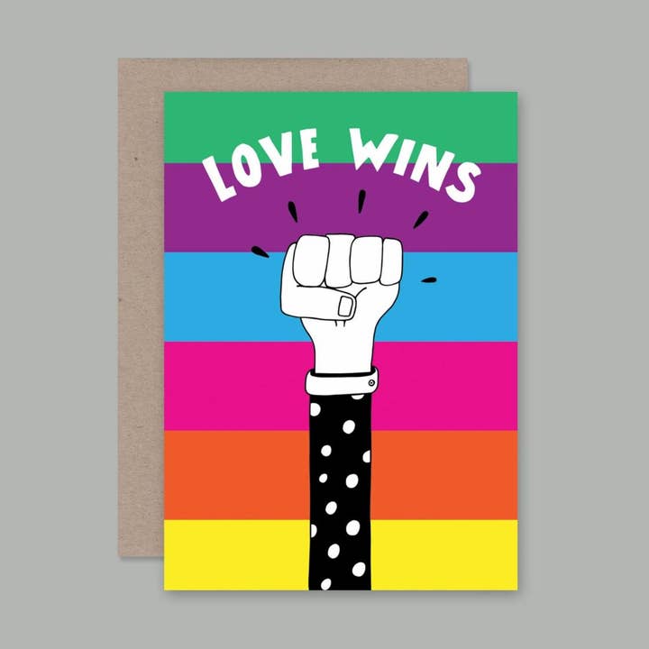 AHD Paper Co - Wholesale Love card - LOVE WINS card0