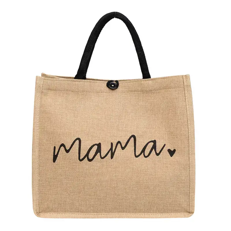Magnifique Hearts - Wholesale Tote Bag - Unisex - Mama Jute Canvas Tote Bag – Durable & Multi-Use Gift for Mom5