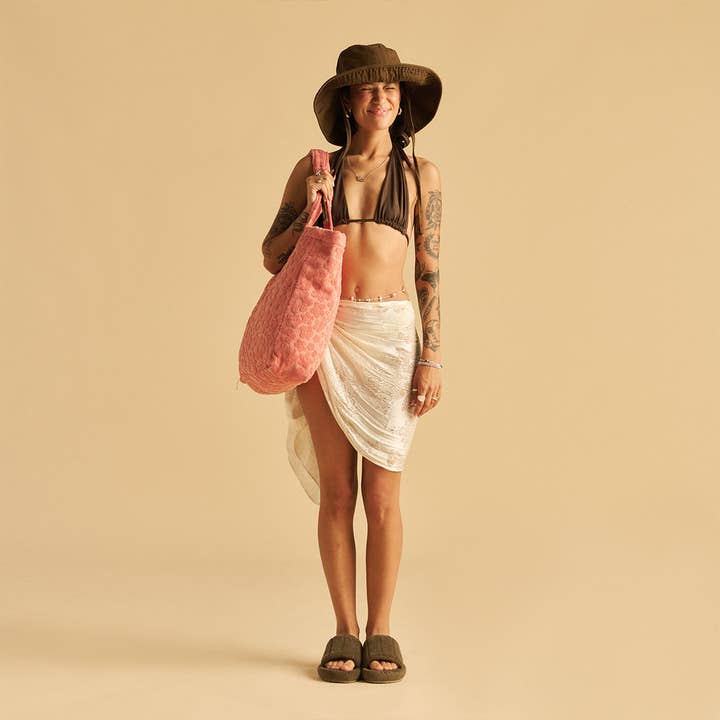 Slowtide - Wholesale Tote Bag - Women's - Ginny Terry Tote Bag - Guava