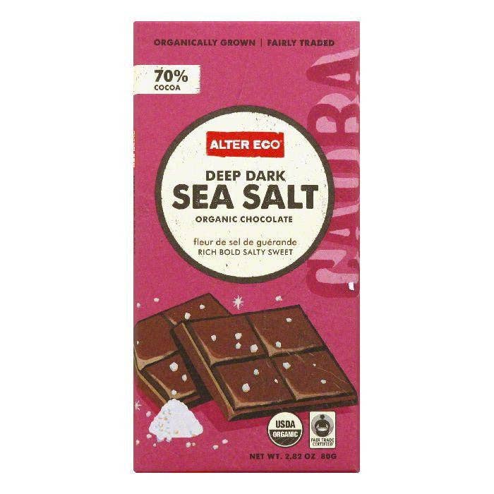 KeHE Distributors, LLC - Wholesale Chocolate Bar - Alter Eco Deep Dark Sea Salt Organic Chocolate, 2.82 Oz