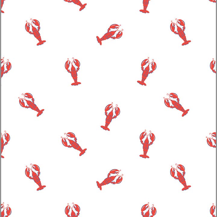 Papel de regalo continuo | Langostas Preppy para venta al por mayor de WH Hostess Social Stationery