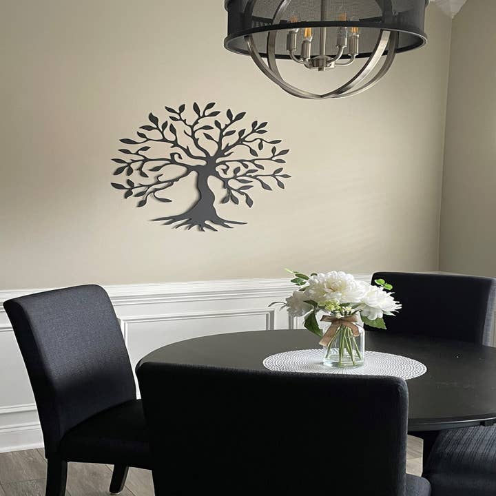 Beautiful Olive Tree Metal Wall Decor for wholesale by Rebel Metal Gifts & Decor