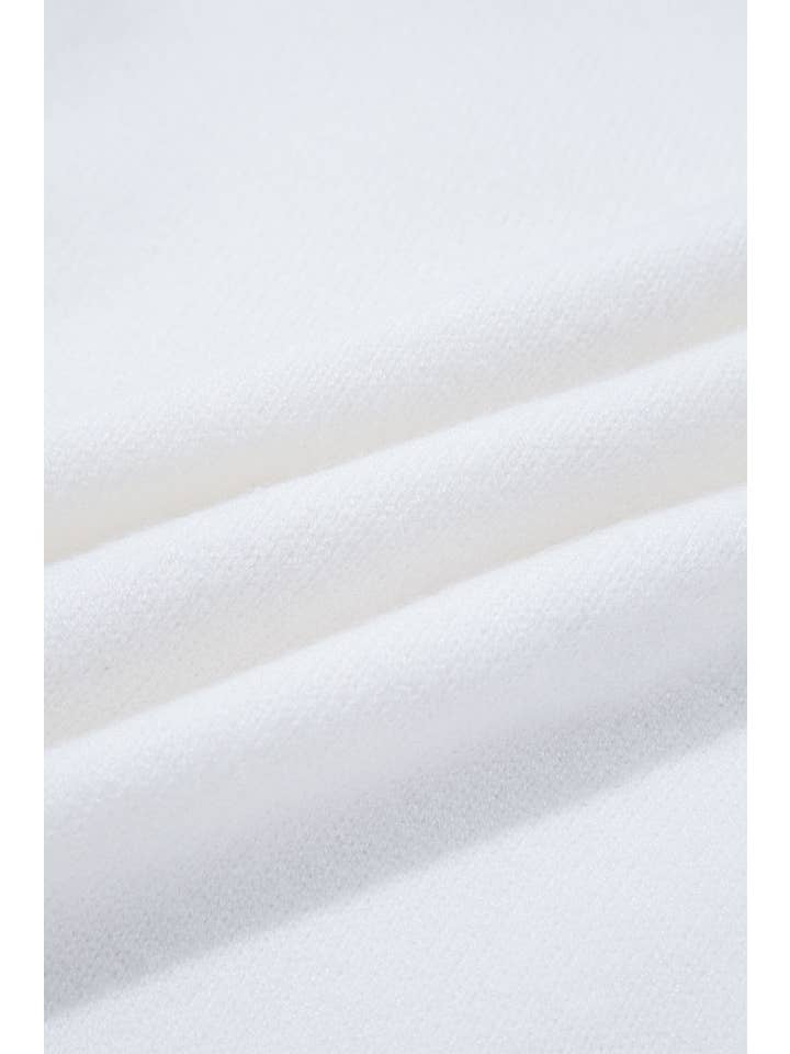 Hvid Western Tinsel Boots Crew Neck Sweater for engroshandel på Faire9