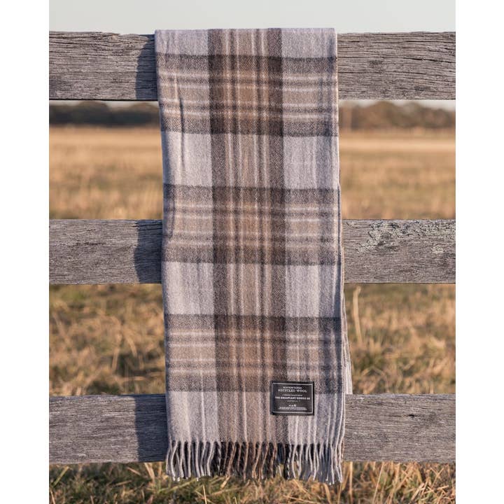 The Grampians Goods Co. - Vendita all'ingrosso Plaid - Coperta Heritage Tartan in lana riciclata5