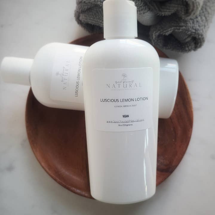 Luscious Lemon Lotion for wholesale by Spoil Yourself Natural