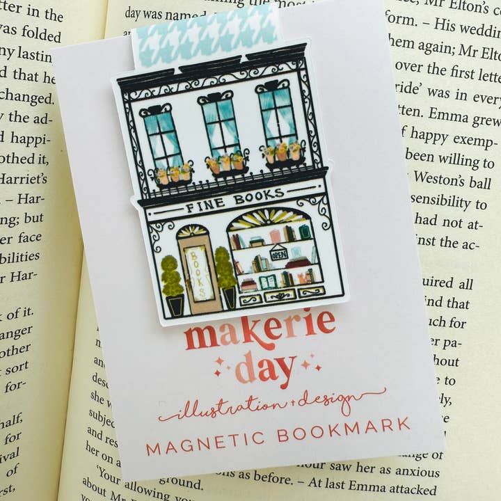 Makerie Day - Wholesale Bookmark - Book Shop Magnetic Bookmark1