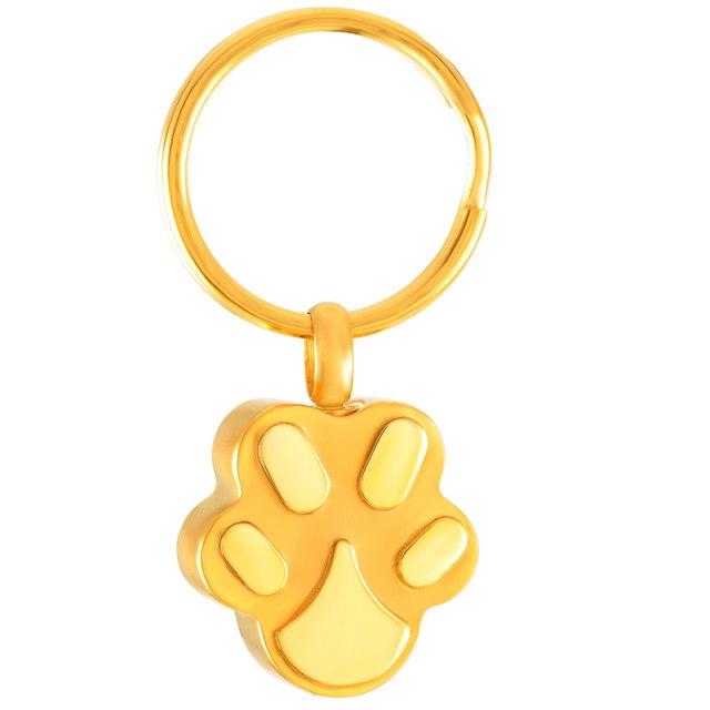 Cherished Emblems - Wholesale Keychain - Unisex - Pet Paw Cremation Urn Keychain