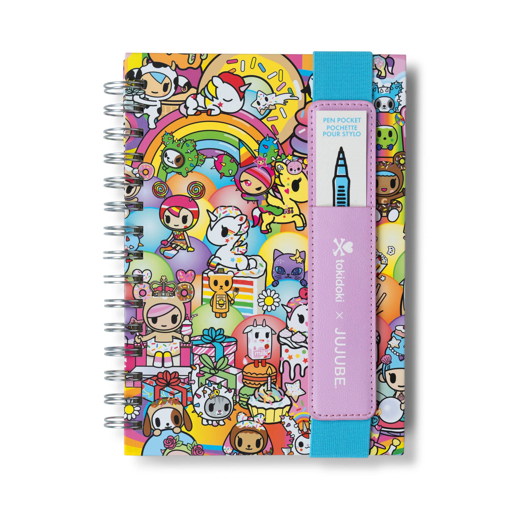JuJuBe - Wholesale Notebook - Oliver Notebook with Pen Pocket toki 20th Anniversary2