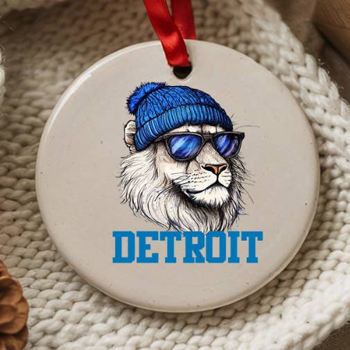 Lions Cartoon Beanie - Holiday Ornament for wholesale by Into The Desert