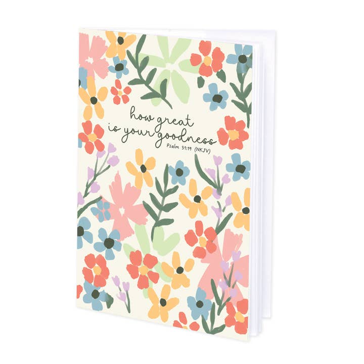 Mini Journal - Little Wildflowers - with scripture for wholesale by GINA B DESIGNS